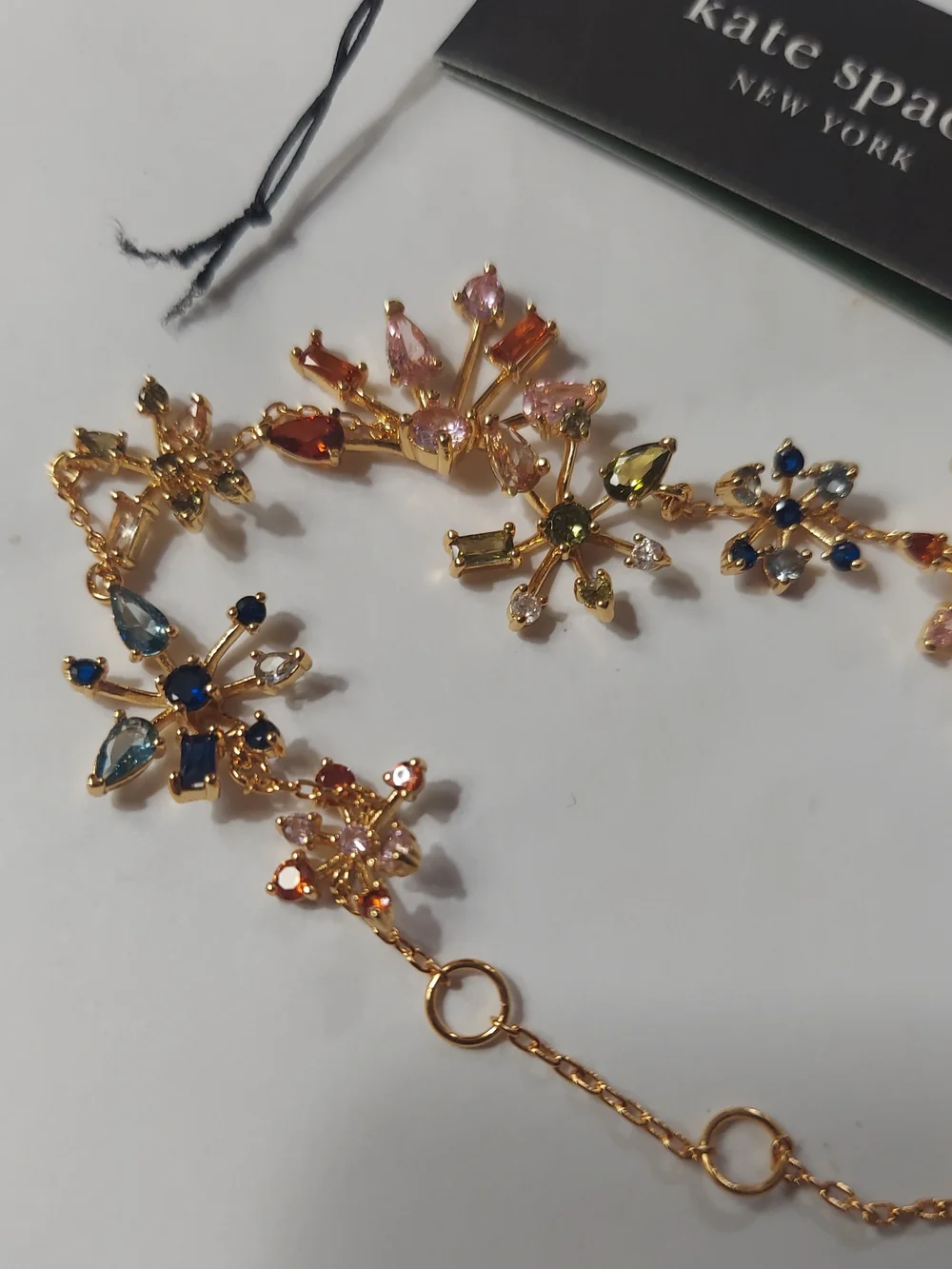 Kate Spade New York Gold Floral Crystal Bracelet - Multicolor - Picture 5 of 5